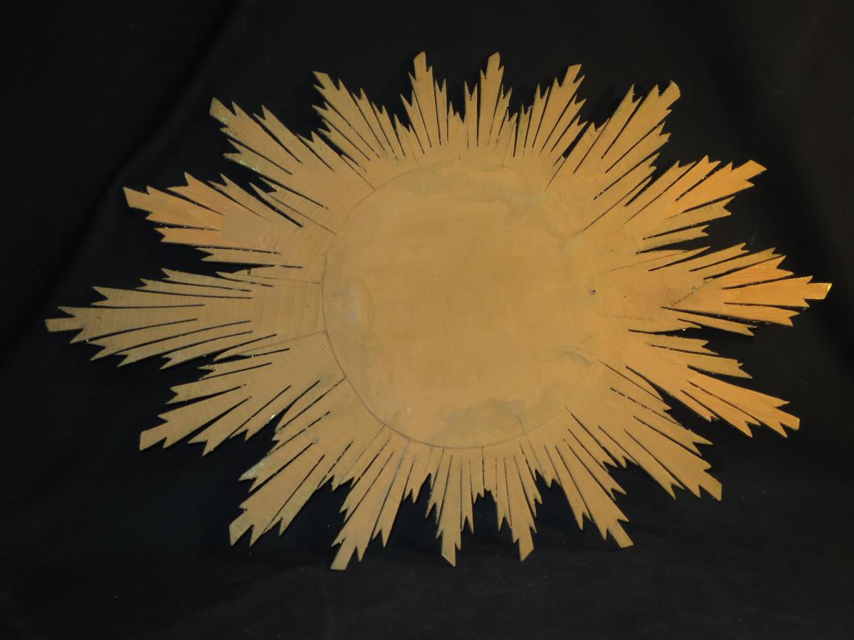 Large curved Sun 78cm mirror