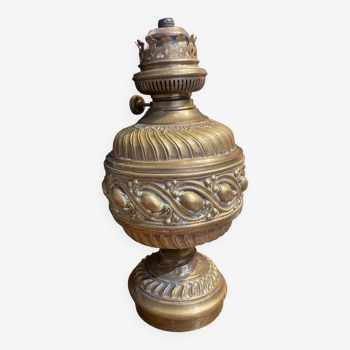 Brass oil lamp