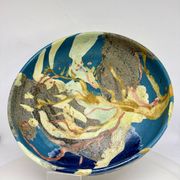 Vintage Danish Ceramic Art Studio Decorative Bowl signed