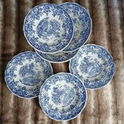 12 antique flat plates Lunéville KG
