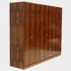 Large vintage mid century modern XL wardrobe with drawers in rosewood 1960s