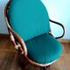 Paire de fauteuils pivotants en rotin 1970