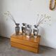 Set 4 vases en fonte d’aluminium