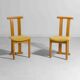 Set of postmodern high-back Italian dining chairs, 1980s