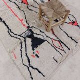 Handmade moroccan berber rug 232 x 145 cm