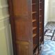 Double oak curtained filing cabinet