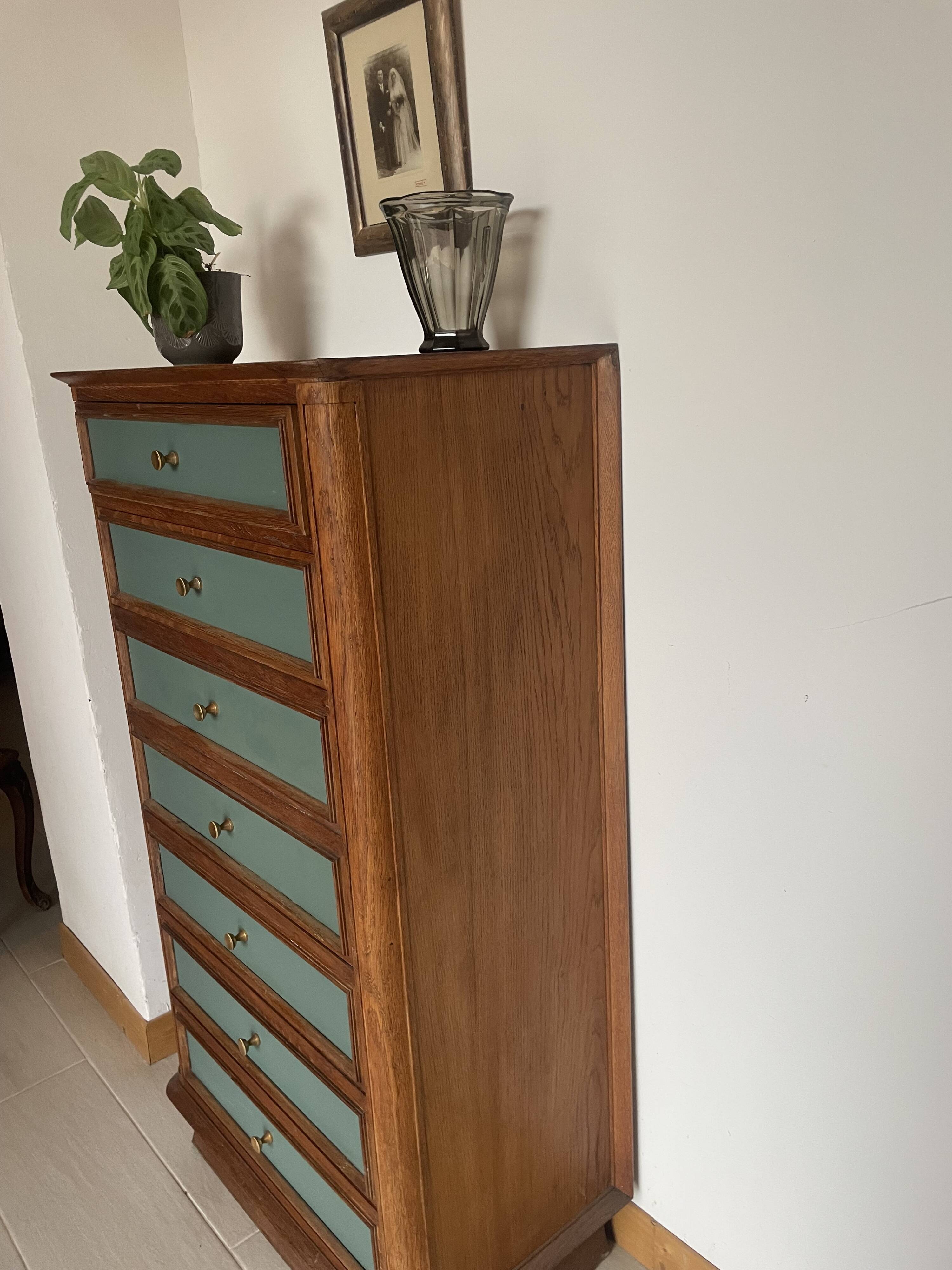 Renovated wooden secretary