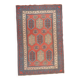 Antique shirvan caucasus rug 125x190 handwoven wool geometric tribal boho