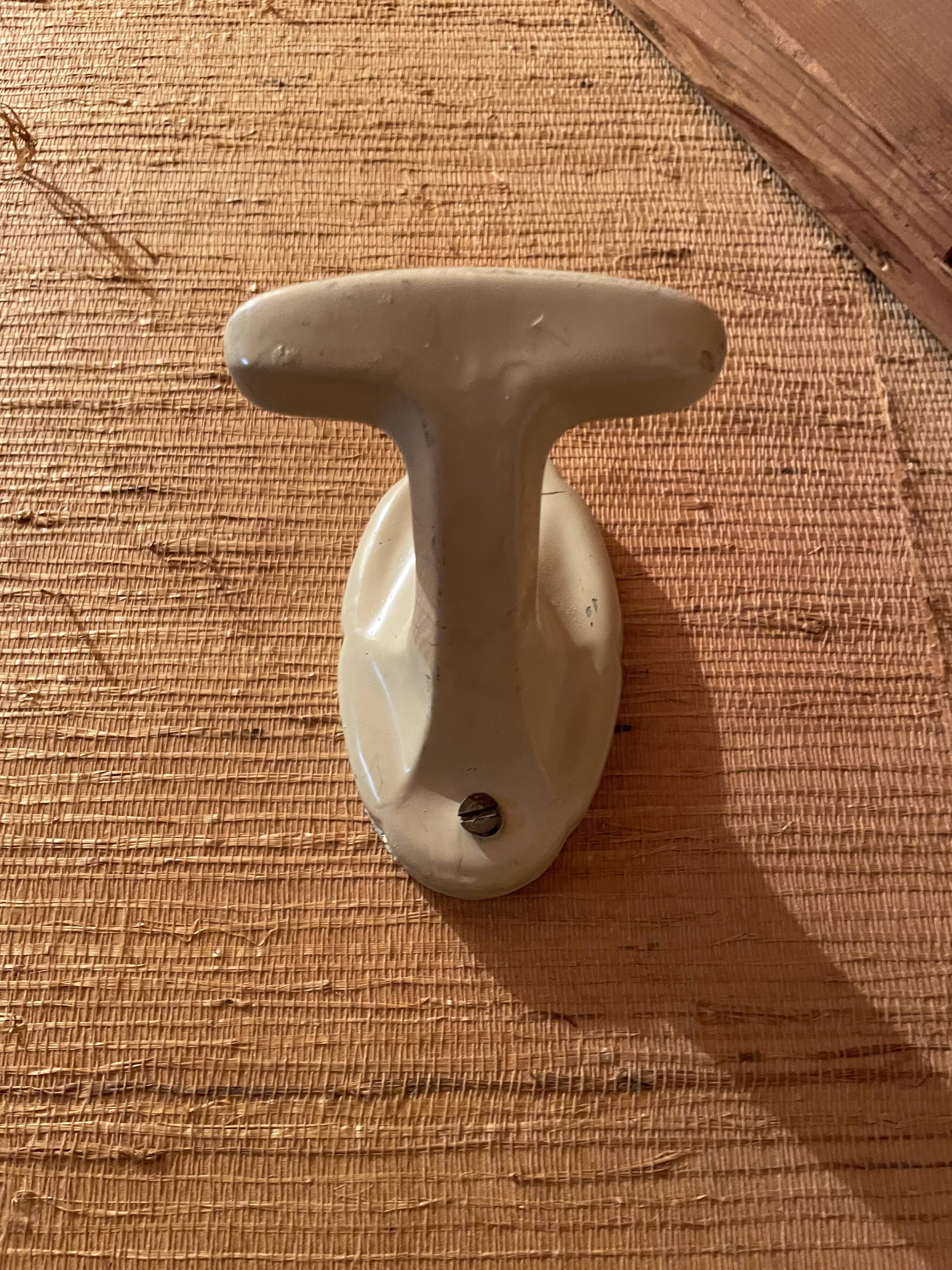 Vintage ceramic wall hook