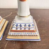 Old Pair of Porcelain Candle Holders Alegre Maison Mottahedeh Chinese Model Lu