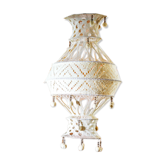 Lustre macramé années 70