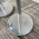 Pair of modernist aluminum candlesticks