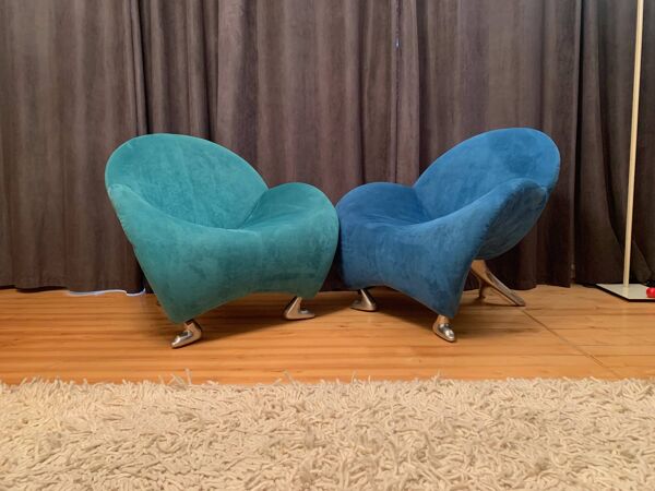 Paire de fauteuils Papageno conçus par Jan Armgardt, Leolux, Pays-Bas, années 1990