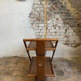 1960s Midcentury Modern Wooden Folding Serving Cart