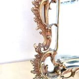 Miroir baroque en bronze xixème h= 104 cm