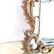 19th century baroque bronze mirror h= 104 cm