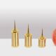 Set of 3 candlesticks in gilded brass. Work of art craftsman.