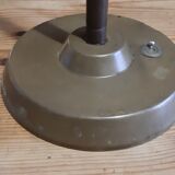 Vintage lamp brass and granite glass