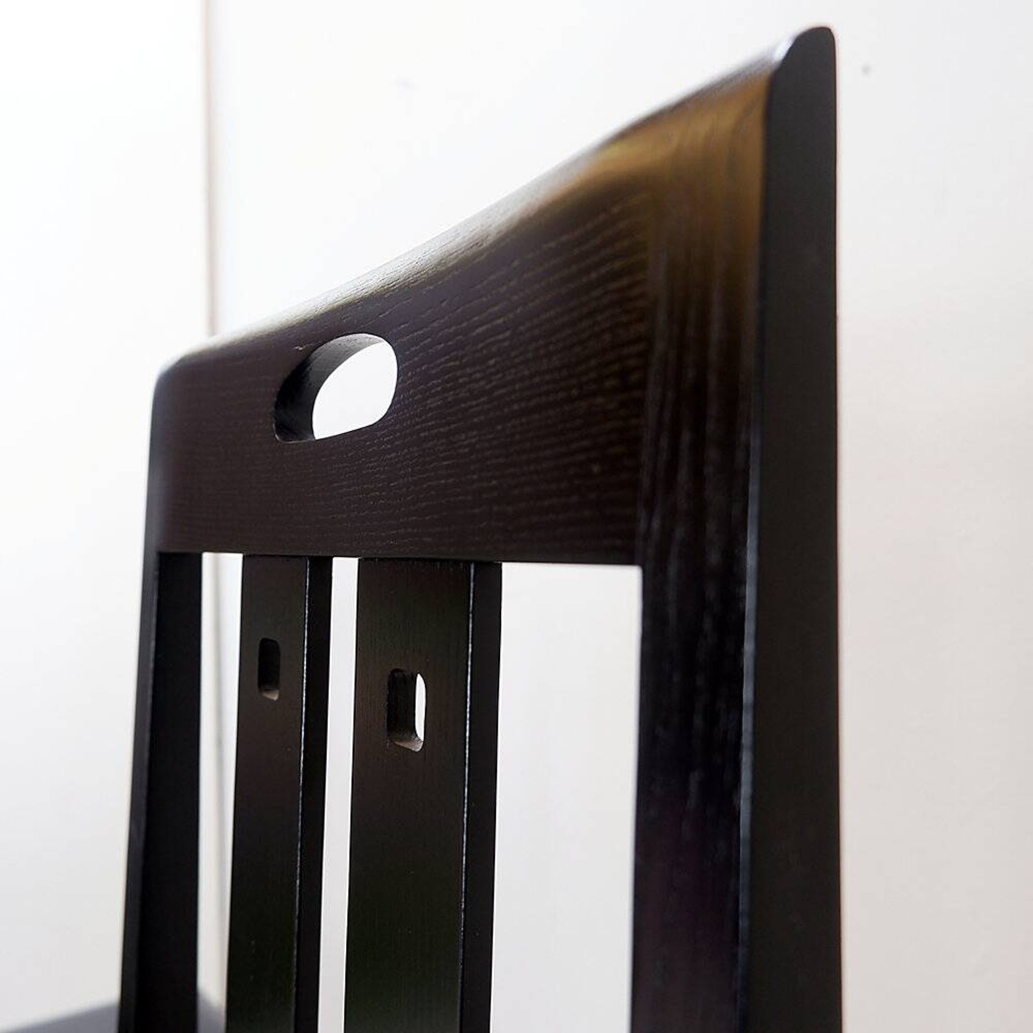 Pair of high-back chairs 'Ingram' by Charles Rennie Mackintosh for Cassina, 1980s