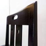 Pair of high-back chairs 'Ingram' by Charles Rennie Mackintosh for Cassina, 1980s