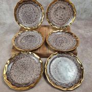 Set of 6 dessert plates – Marius Giuge Vallauris – Rare pieces & collection
