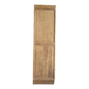 Large asymmetrical Art Deco wardrobe with three doors in oak (renovated)