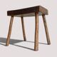 Rustic European Solid Wood Accent Side Table or Stool
