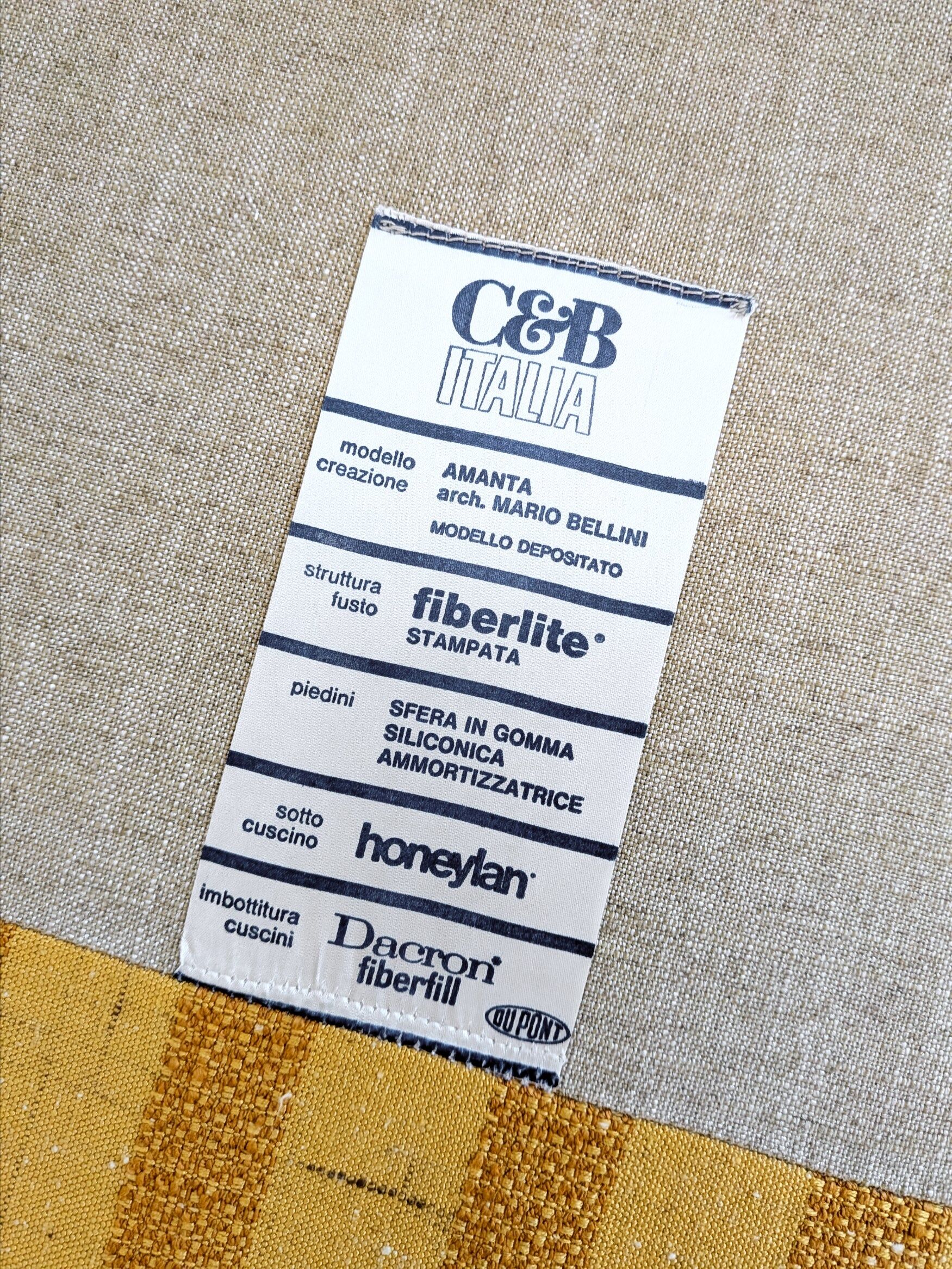 'Amanta' lounge chair early edition by Mario Bellini for C&B Italia 1960s