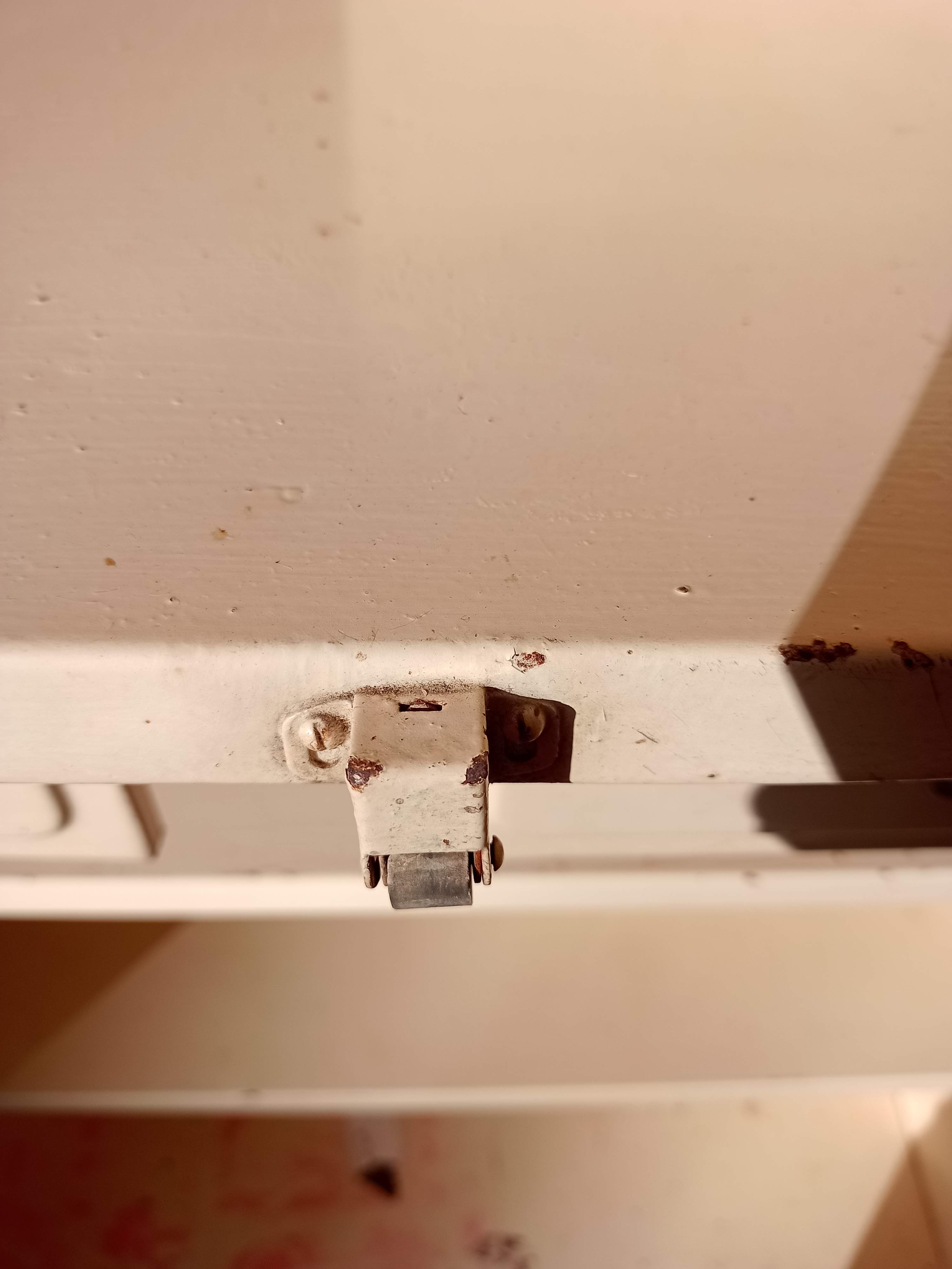 Two-door metal cabinet art deco