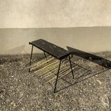 Vintage sofa end review door scoubidou wood tablet and lamp holder
