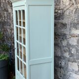 Antique celadon glass Parisian wardrobe H162