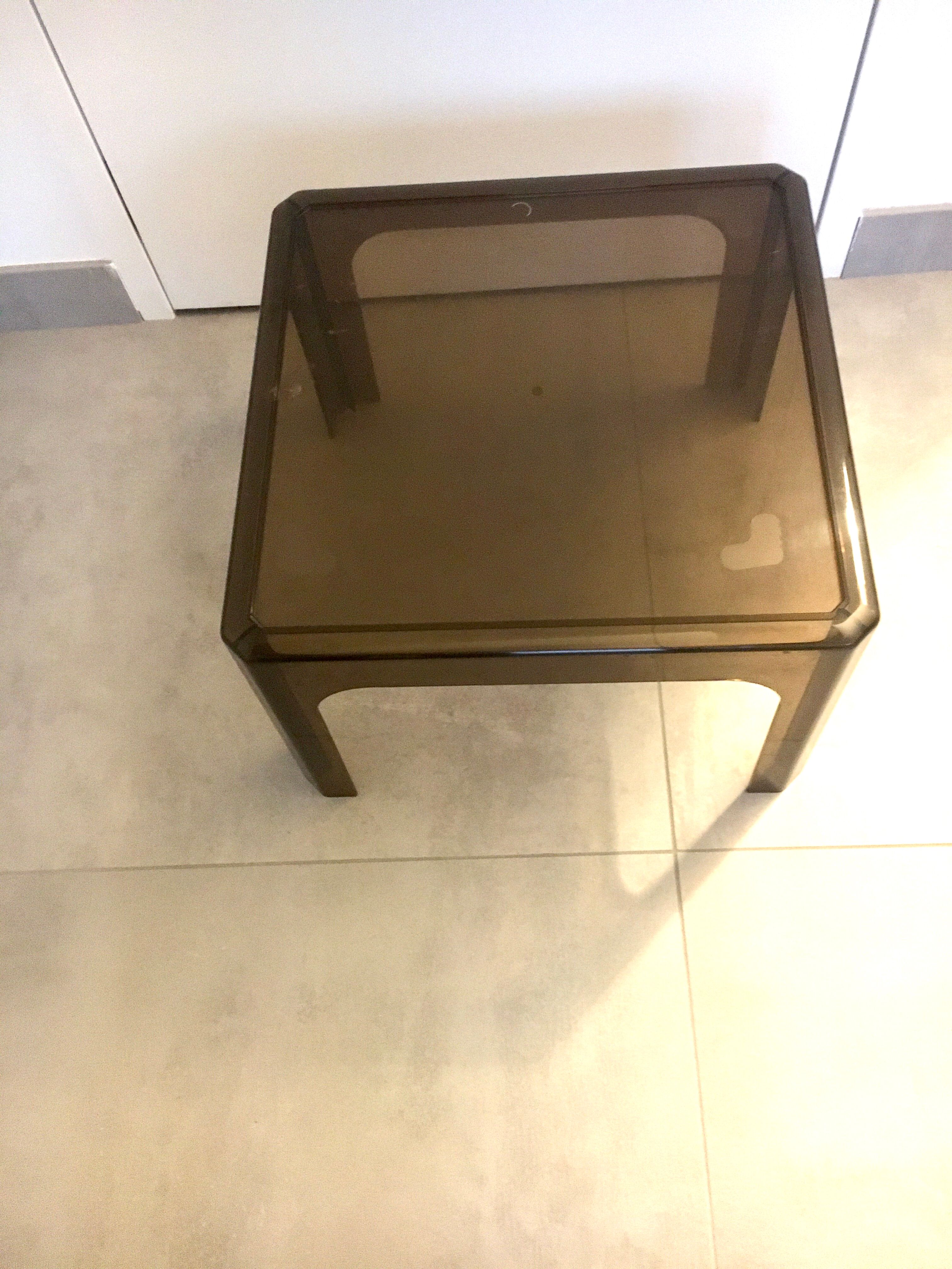1970 Prisunic vintage plexi coffee table
