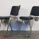 Set 5 chairs stackable Mauser in aluminium and leather, vintage 1960