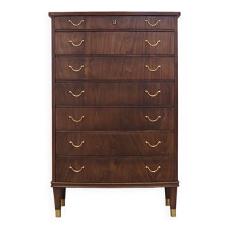 Walnut chest of drawers, Danish design, 1960s, production: Denmark