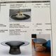 Table "PLATNER" design Warren Platner 1962 structure bronze / plateau verre