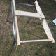 Table and 4 green water formica chairs 60's