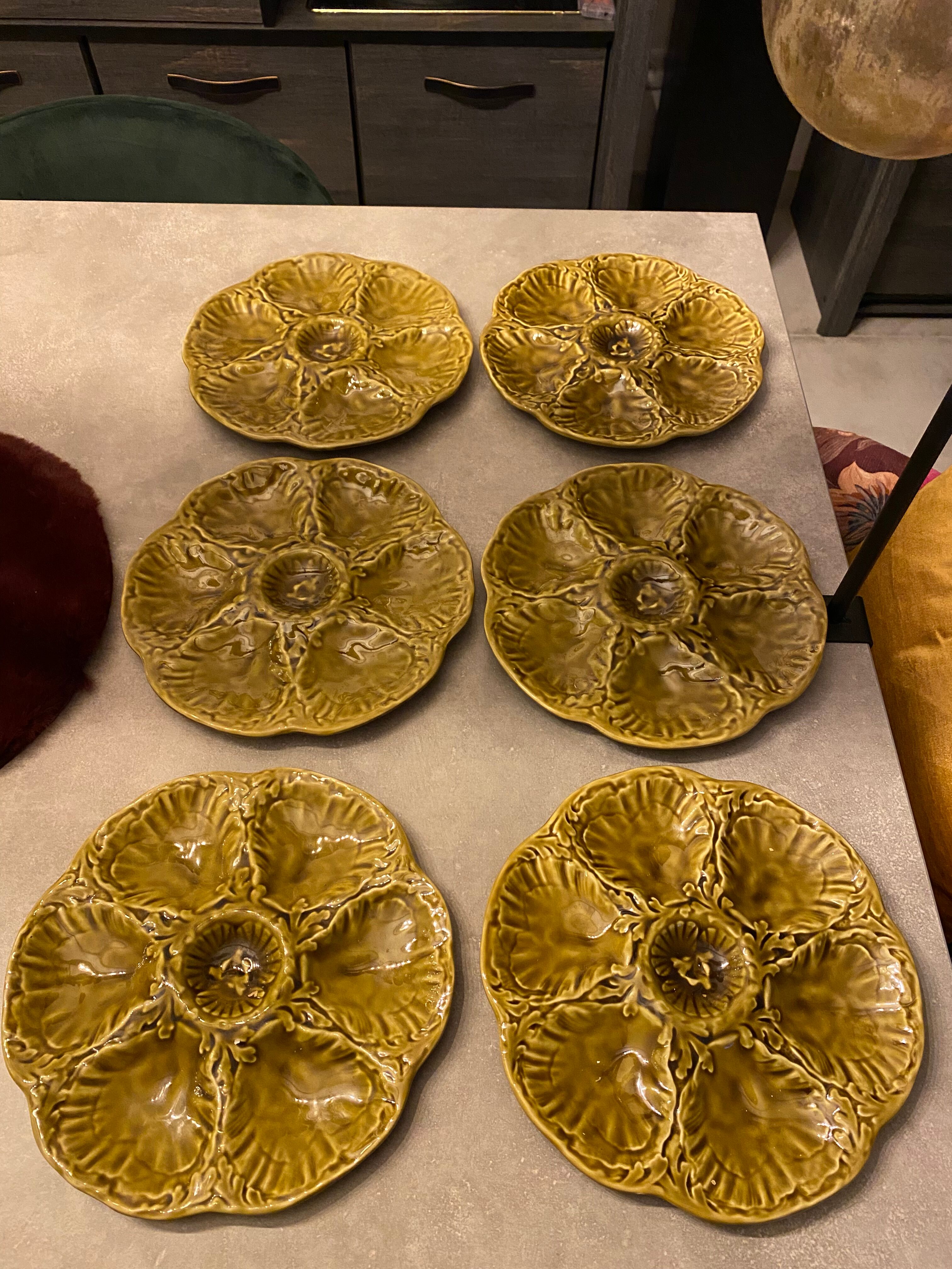 Oyster plates Gien France