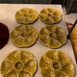 Assiettes à huîtres Gien France