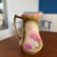 Heron and lily pitcher, St Clément factory, 1920s - vintage water carafe