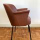 Fauteuil 1960 simili cuir imitation croco