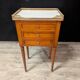 Pair of Louis XVI Style Bedside Tables in Cherry Wood