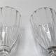 Old wine glass Daum Nancy crystal ribbed tableware