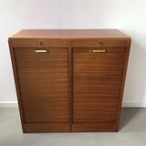 Double binder with low curtains