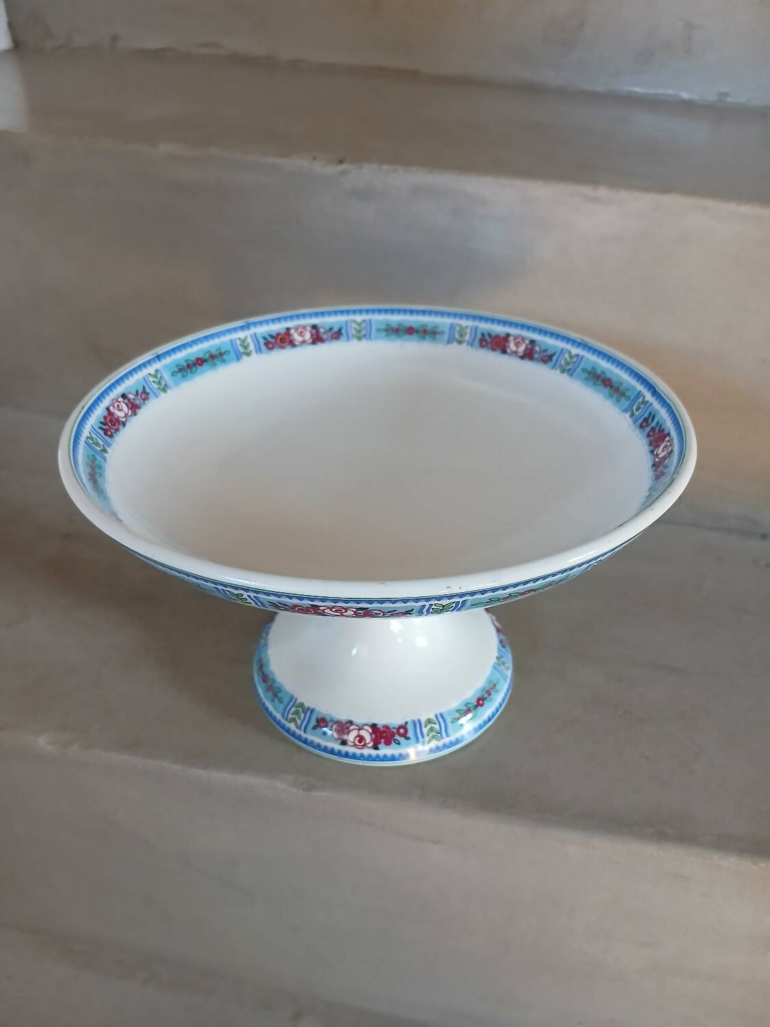 Antique compote dish from Digoin and Sarreguemines