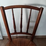 Set of 5 faux bamboo style chairs