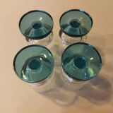 Four stemmed liqueur glasses 1970