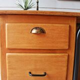 Box desk coffered 60s spirit "loft".