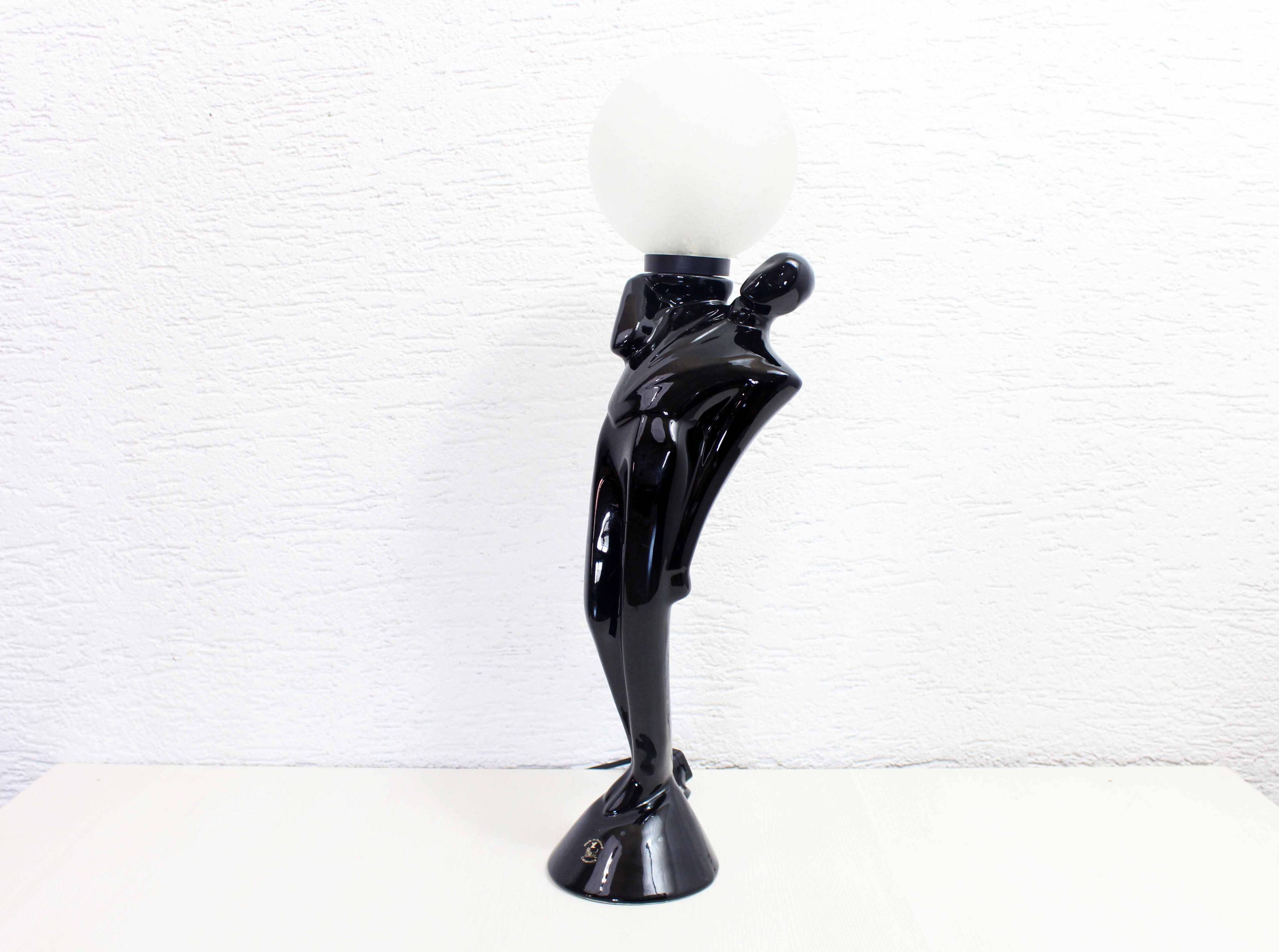 Vintage earthenware lamp