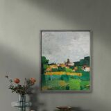 Modern Auvergne landscape