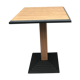 Bistro table wood and cast iron